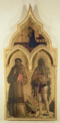 SS. Francis and Onuphrius, side panel from The Madonna and Child with the Holy Trinity Tabernacle